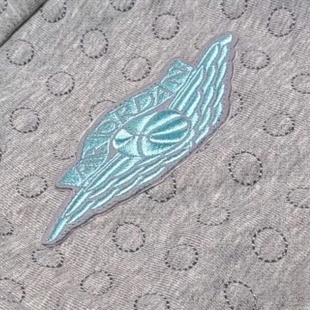 2008‎ Nike Air Jordan Full Zip Hoodie Mens XXL Gray Elephant Print Multi Pattern